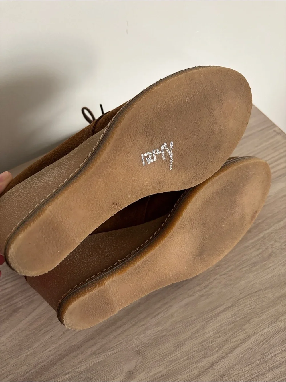 Jcrew“MacAlister” Brown Tan Wedge Chukka Style Ankle Boots Size 10